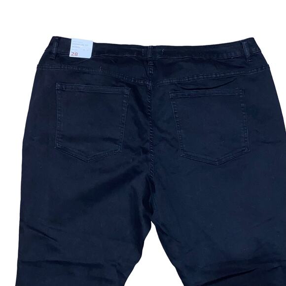 Lane Bryant Super Stretch Signature Fit Skinny Black Mid Rise Jeans Plus Size 28 - Picture 5 of 16